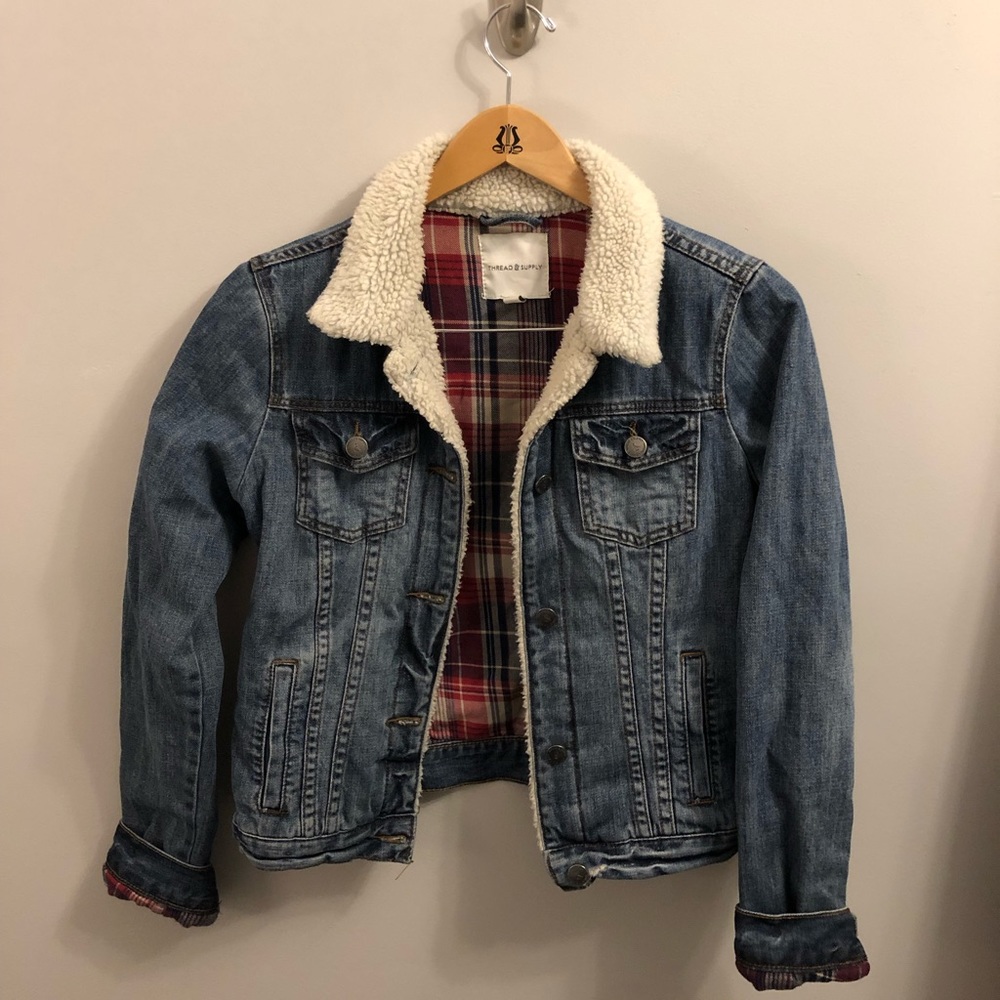 Thread & Supply Flannel Jean Jacket